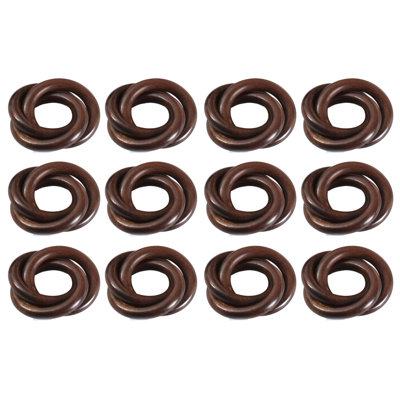 Wooden Napkin Rings - Brown, 12-Pack