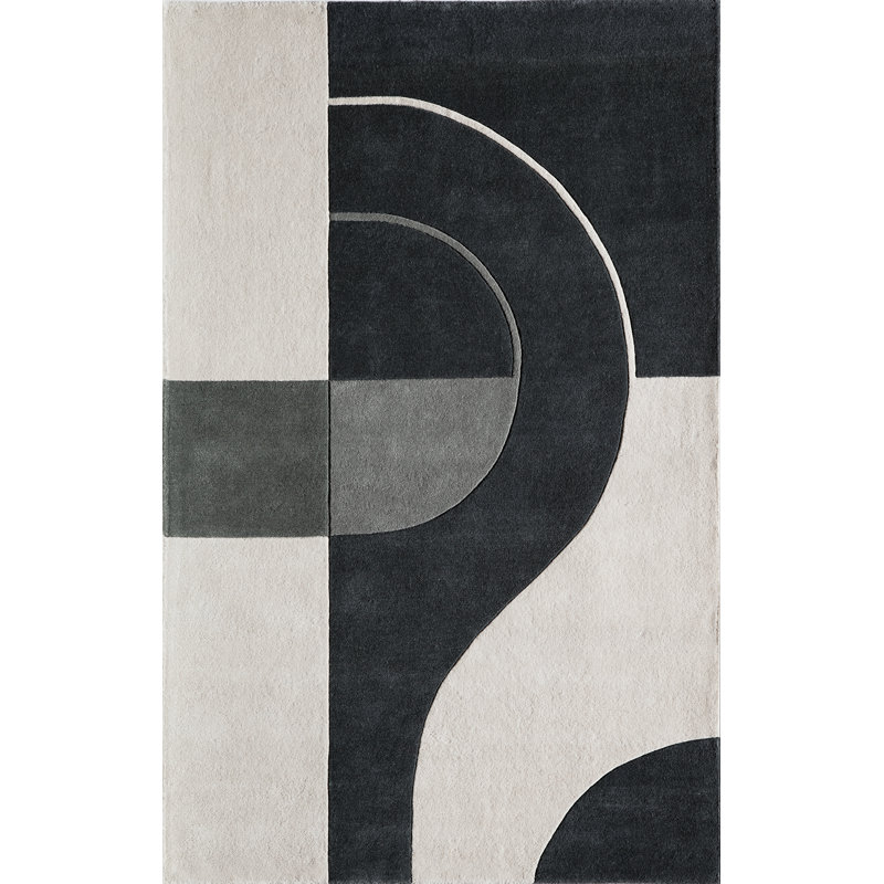 Cobos Wool Abstract Rug, Rectangle 3'6" x 5'6"