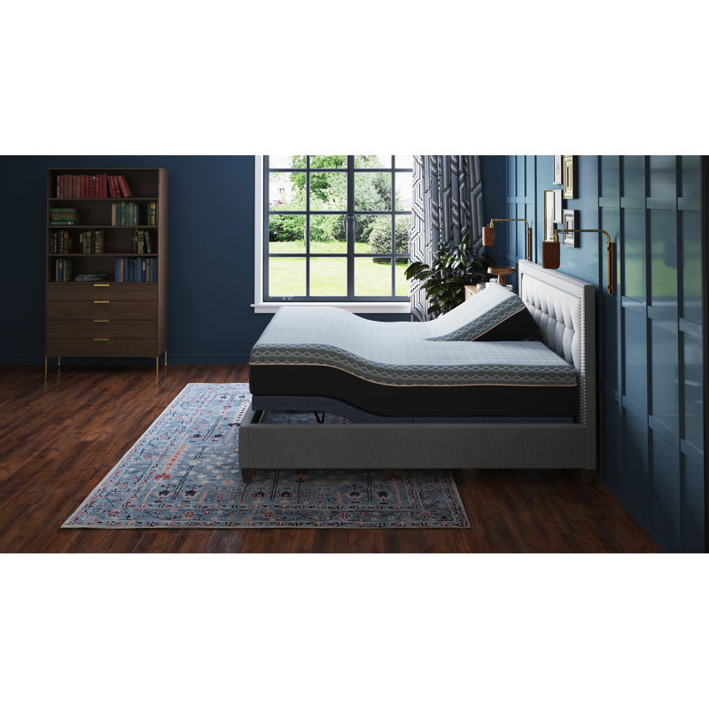 Split Top Queen 12" Mattress - Copper With High Base Layer Soft Foam And Coil System