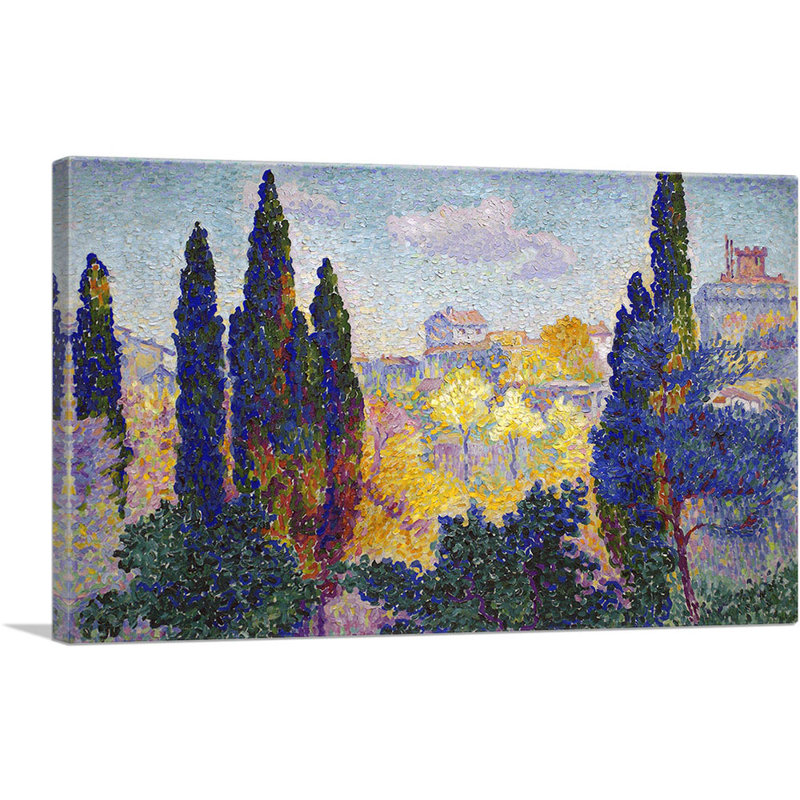Cypress At Cagnes 1908 - reproduction d'art, H 18 po x l 26 po x P 0,75 po