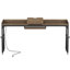 Table de lit réglable en hauteur avec roulettes, bureau mobile pour ordinateur portable, chariot d'ordinateur roulant avec support inclinable, prises intégrées et ports USB pour lit / canapé