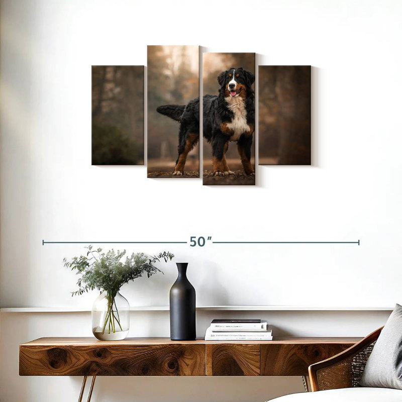 Bernese Mountain Dog, 22" H x 36" W