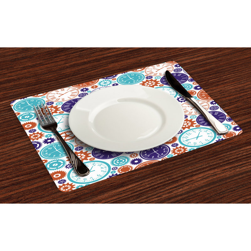 Polyester Abstract Rectangle Placemat