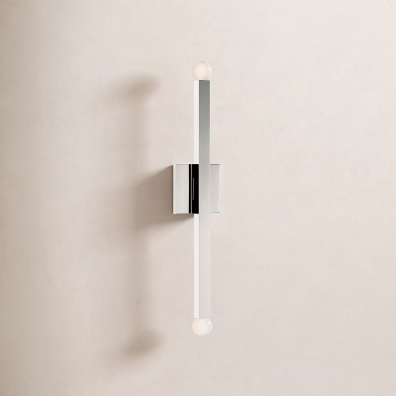 Peary 2 - Light LED Dimmable Wallchiere, Polished Nickel