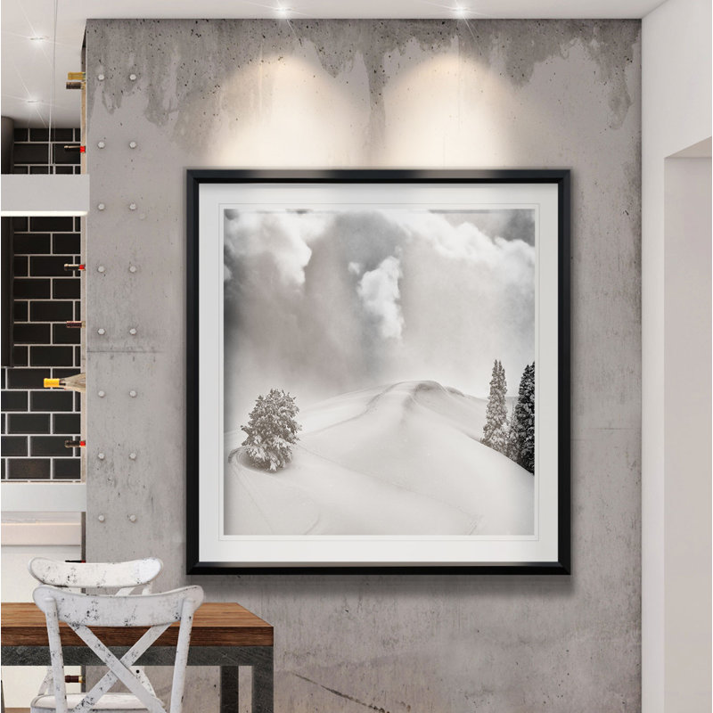 Photographie de poudre fraîche, H 16 po x l 16 po x P 2 po, Cadre noir