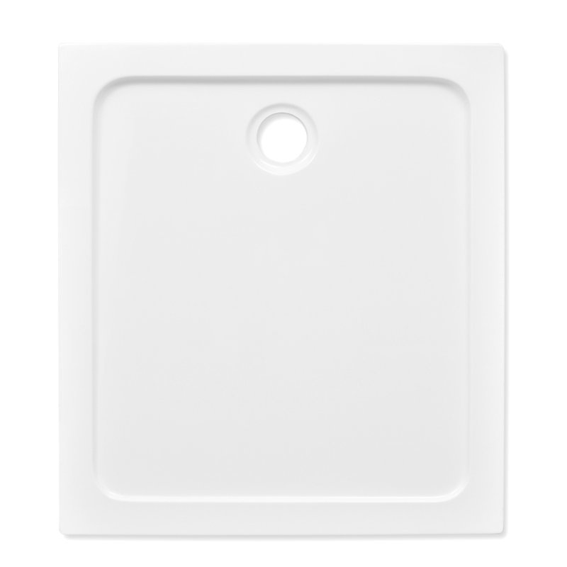 Standard Shower Tray, White, 4cm H x 80cm W x 90cm D