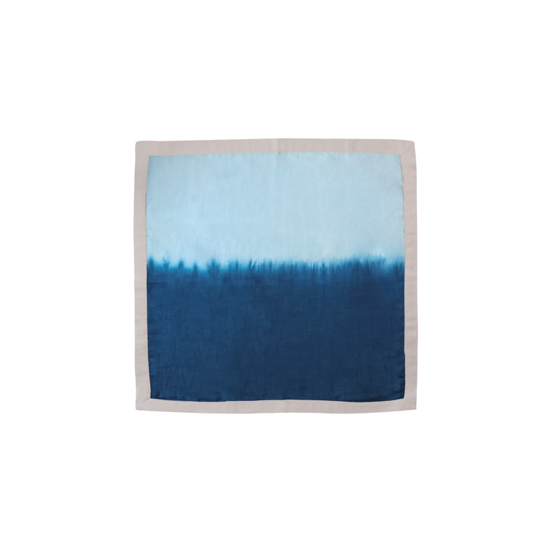 Azure Tide Tie-Dye Napkin Set, Blue