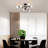 Coblitz 6 - Light Iron Dimmable Sputnik Spider Chandelier-2133816286