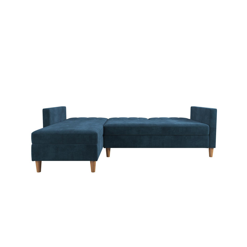 Abram 3 Seater Sofa Bed, Blue