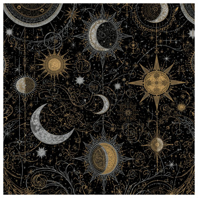 Celestial Sun Moon Bath Mat