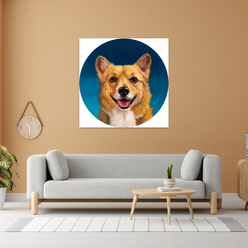 Art contemporain pour chien Barry, H 48 po x l 48 po