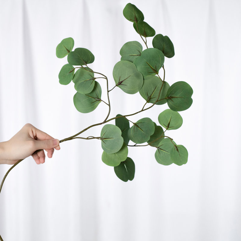 Branche d'eucalyptus artificiel vert Audet (1 tige)