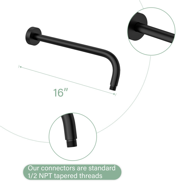 Shower Arm Solid Brass Extension Arm