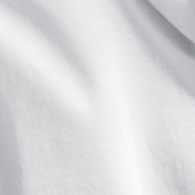 Ensemble de housse de couette - coton - jersey, Blanc, Housse de couette très grand + 2 taies décorativ