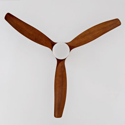 Hot Sales 52 Inch Modern Ceiling Fan With Lights - 3-Color Dimmable LED, 3 Solid Wood Blades, Remote Control, Reversible DC Motor​