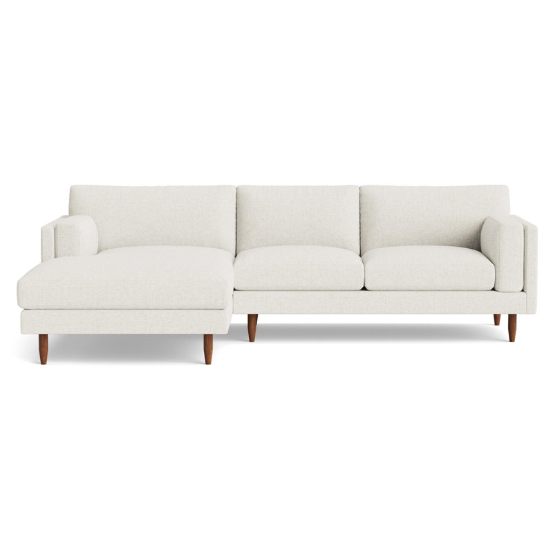 Skinny Fat Chaise Sectional, Left Hand Facing, Performance Weave - Natural