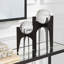 Ensemble de 2 sphères de cristal Uttermost Ellianna sur base noire