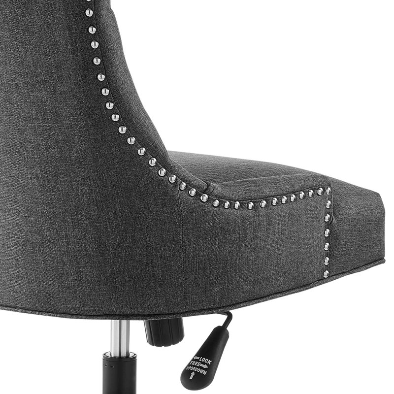 Chaise de bureau Regent, Gris, Noir