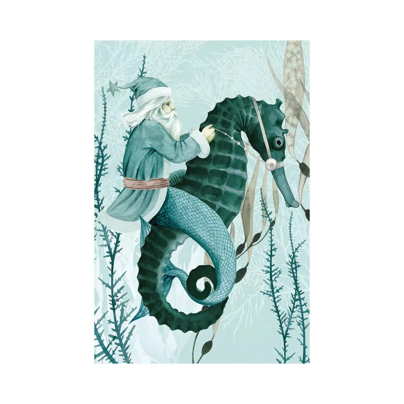 The Sea Santa I by Grace Popp - Wrapped Canvas Gallery-Wrapped Canvas Giclée, 45.72cm H x 30.48cm W x 1.905cm D