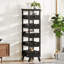 Commode de rangement noire 5 tiroirs-1303053345