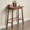 Black Walnut Color Solid Wood Rectangular Console Table