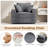 Indoor Oversized Sleeper Chair With Ottoman-590157282