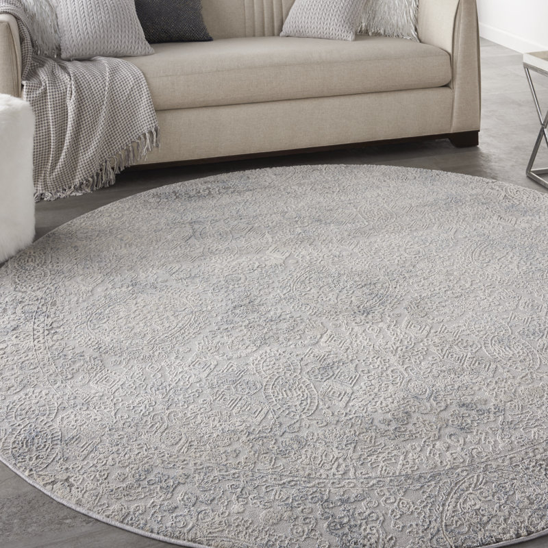 Abstract Indoor Rug, Round 5'3"