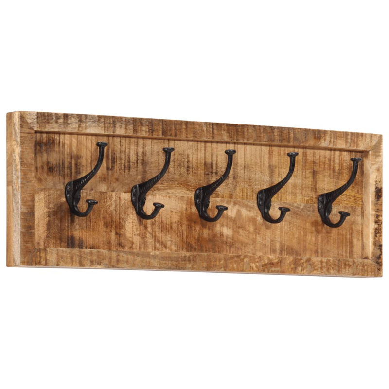 Emmalee Solid Wood Wall 5 - Hook Wall Mounted Coat Rack