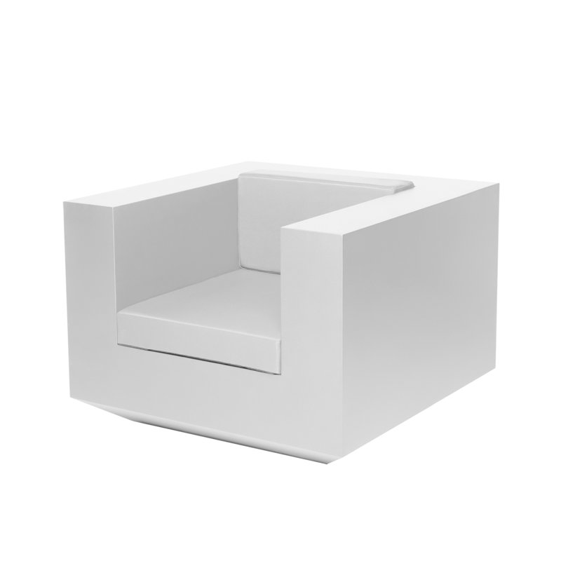 Vela - Chaise longue en résine - Basic, Blanc
