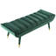 Banc d'appoint argenté en velours touffeté Byron-1660930541