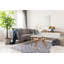Tapis bleu en laine et viscose Barnes-28468841