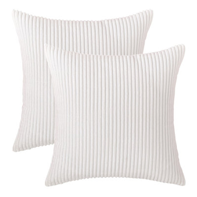 Housse de coussin à rayures