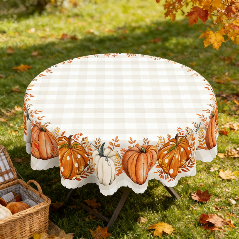 Nappe automne-hiver 152x152cm, Rond 60 po