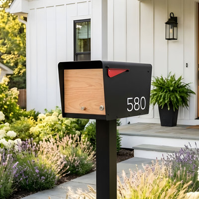Modern And Contemporary Wood Mailbox