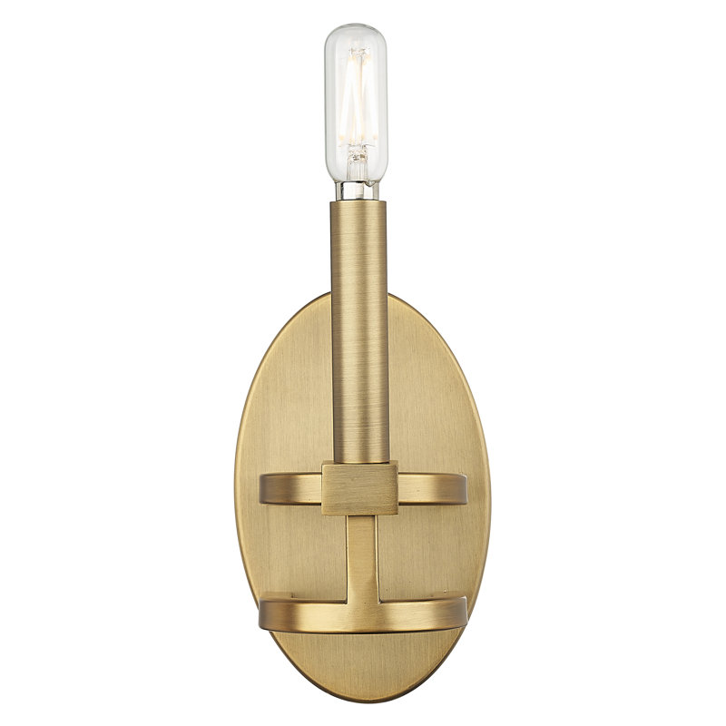 Downtown Urban - Hedman - 1 Light 4" Wall-mounted Sconce , Brushed Brass