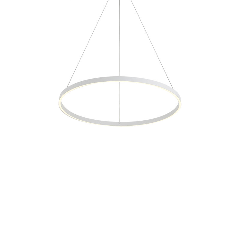 White Aluminum Dimmable LED Geometric Chandelier