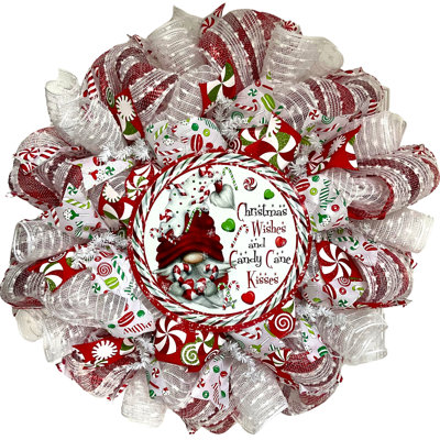 Couronne de Noël Christmas Wishes Peppermint Kisses