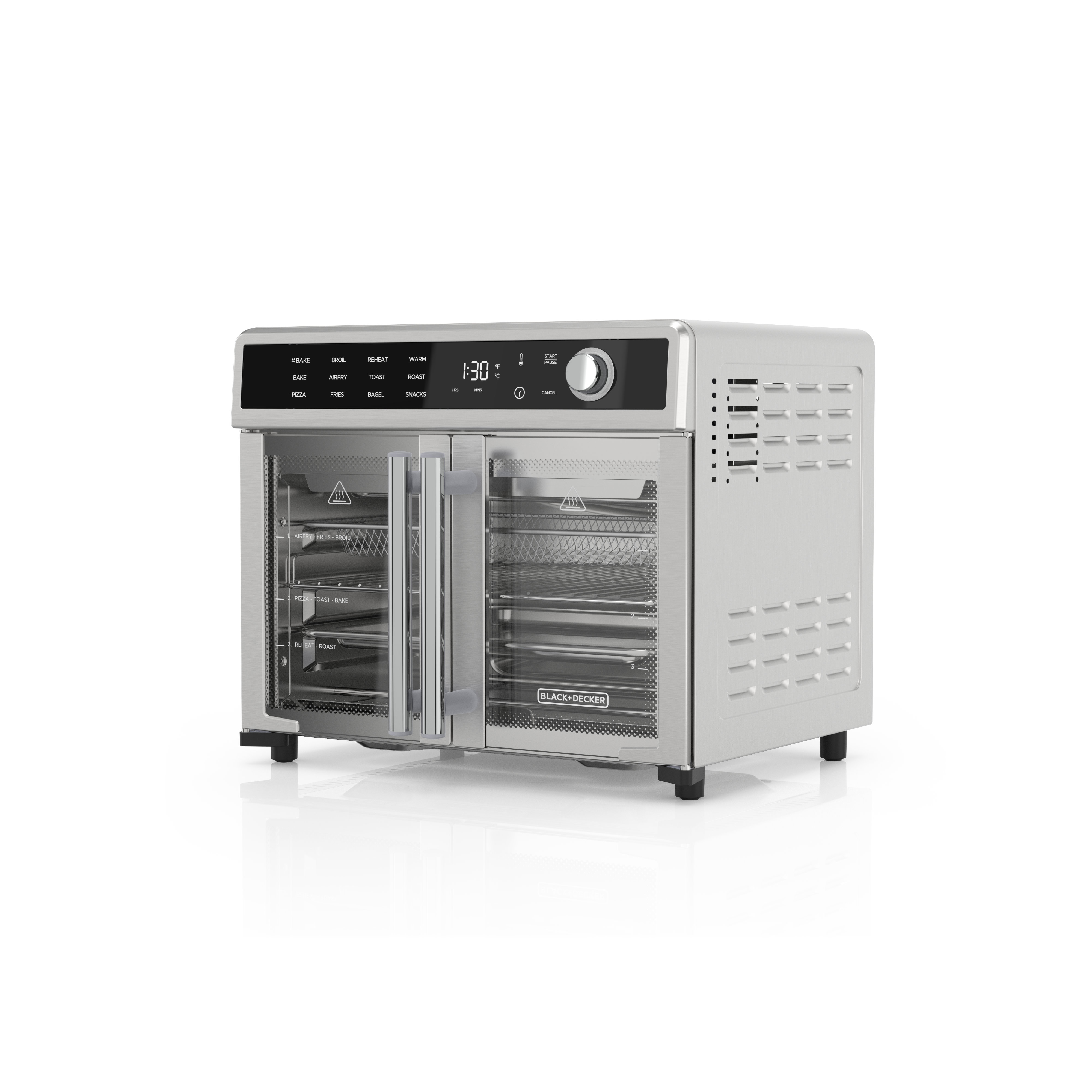 BLACK+DECKER Black+decker Crisp 'n Bake French Door Air Fryer Oven, 12