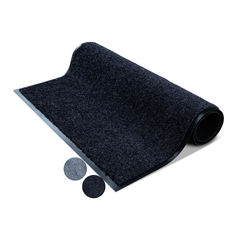 Fordie Non-Slip Indoor Doormat, 120cm W x 180cm L, Black