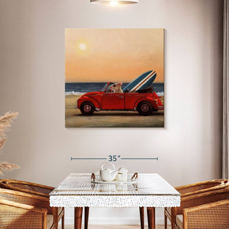 Ketti Beach Bound, 39" H x 39" W