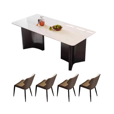Minimalist Rock Slab Dining Table