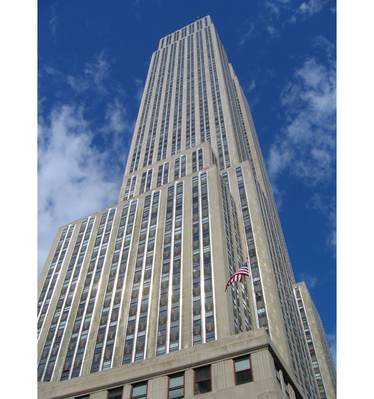 New York City Empire State Building, H 18 po x l 14 po