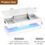 Table basse à plateau relevable de 39,4 po avec lumières DEL RVB APP, station de charge USB et CA, table de rangement réglable en hauteur ultrabrillante-643808566-662380735