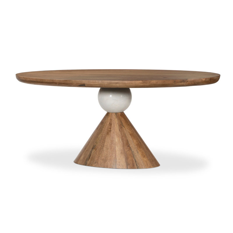 Bibianna Dining Table, Smoked Honey