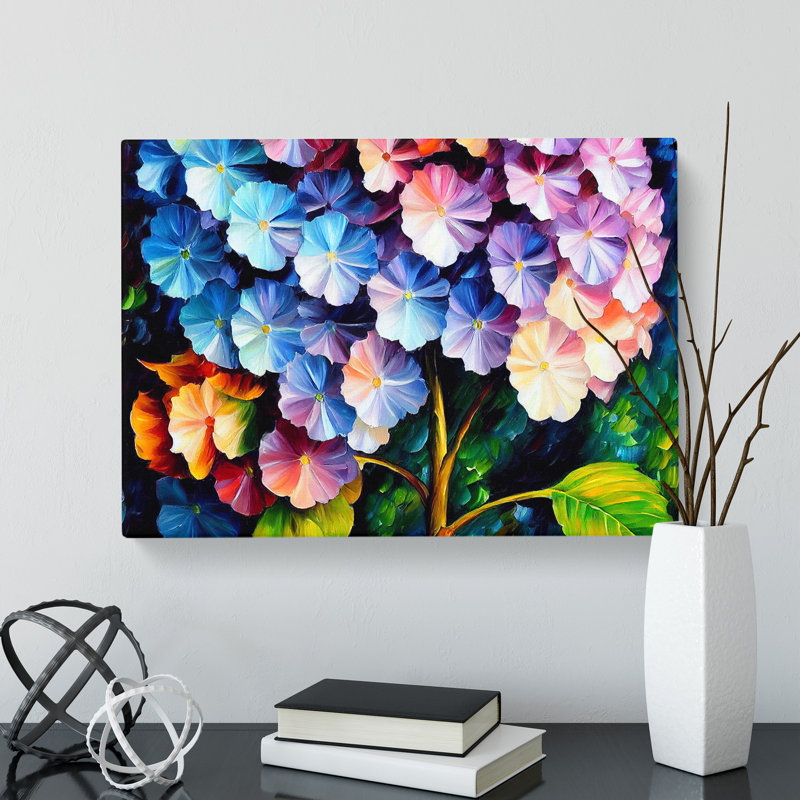 Hydrangea Flowers Vol.5 - Wrapped Canvas, 35cm H x 50cm W x 3cm D