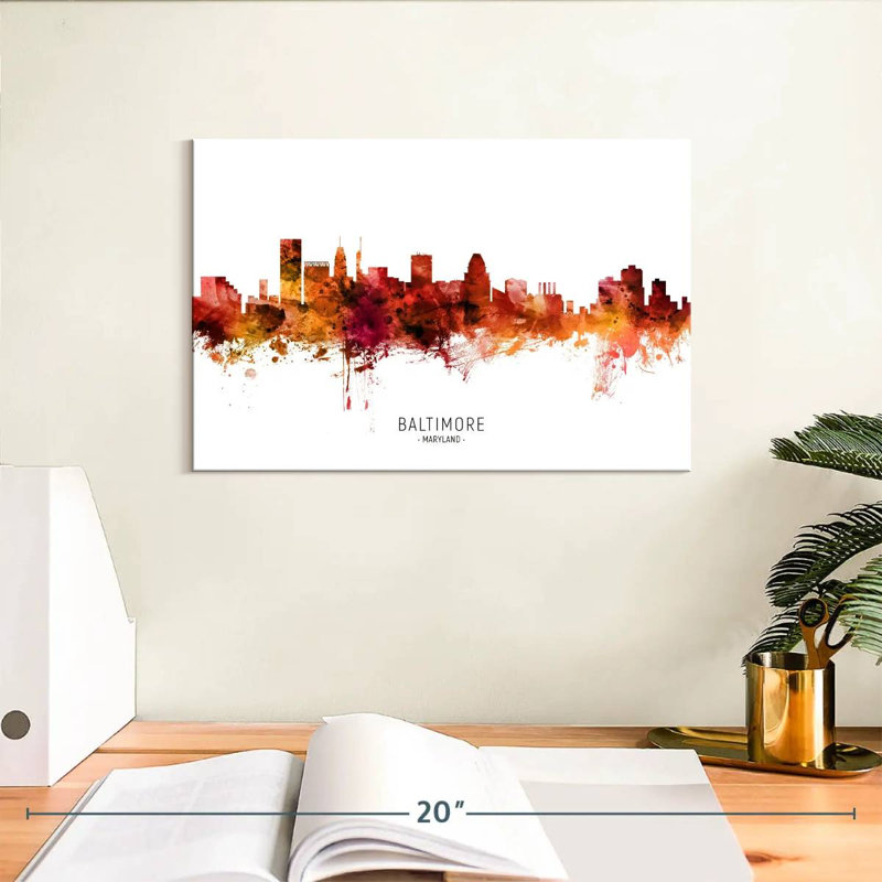 Nicci Baltimore, Maryland Skyline III, H 8 po x l 12 po
