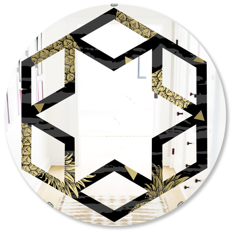 Miroir mural Hexagon Star, H 31,5 po x l po