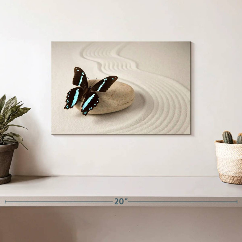 Zen Butterfly, 8" H x 12" W