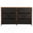 6-Drawer Dresser With Large Fabric Drawers, Walnut-1738037598