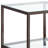 1-Shelf Glass Top Side End Table